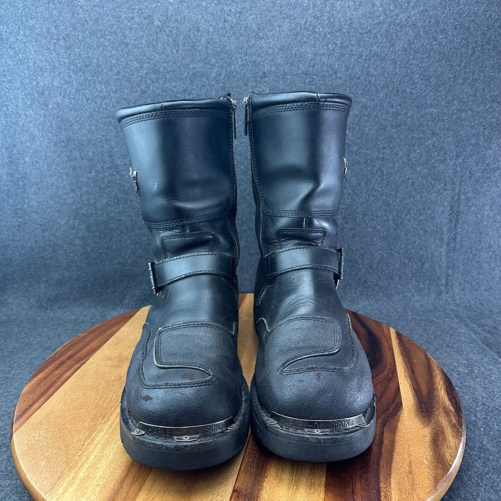 Harley-Davidson Men's 13 Shift Engineer Zip Black 9-Inch Motorcycle Boots D95115 - Picture 5 of 15